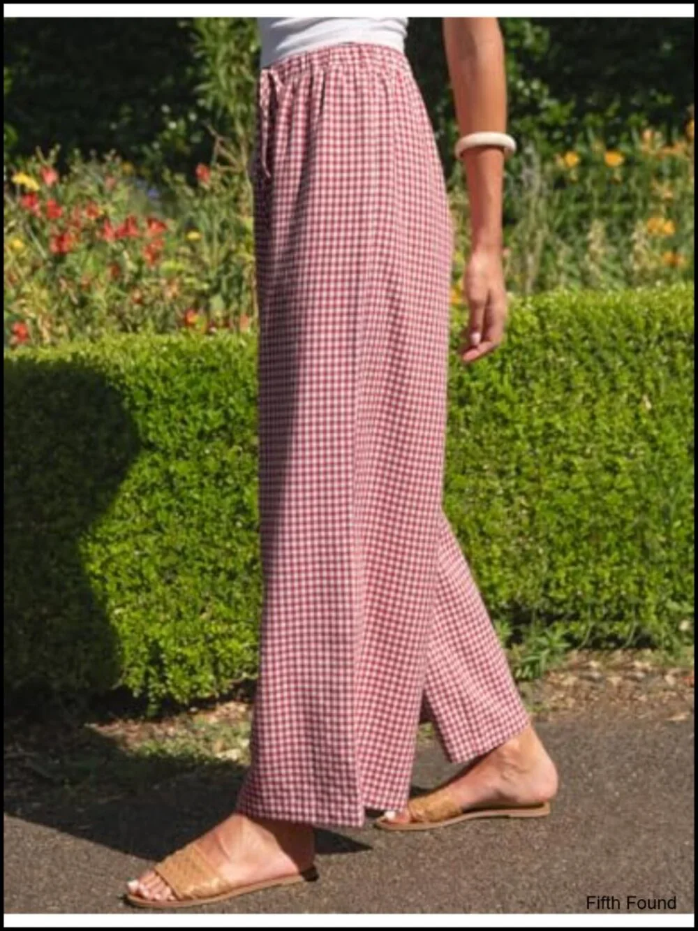 Linen Blend Wide Leg Palazzo Pants Drawstring Elastic Waist Casual Pockets